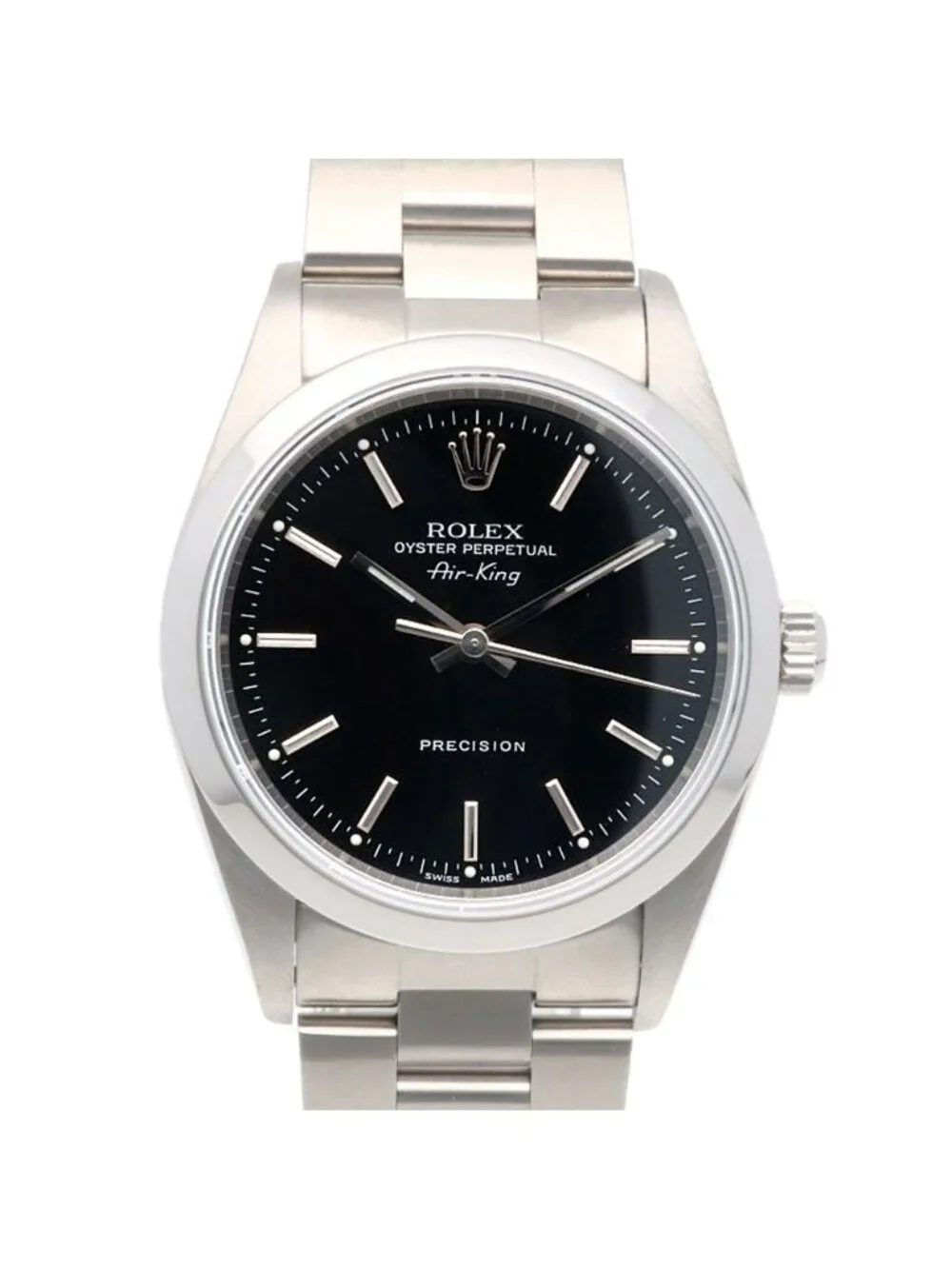 Rolex Air King Oistar Perpetual Watch Clock Stainless Steel Automatic